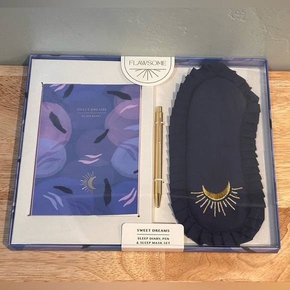 Flawsome Sweet Dreams Sleep Diary, Pen & Sleep Mask Set. Brand New In Box. - Picture 10 of 10